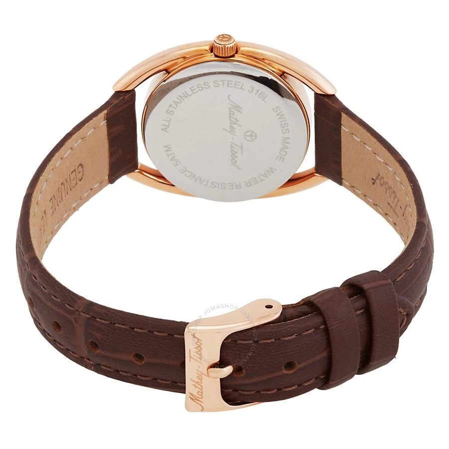 Mathey-Tissot Saphira Quartz Brown Dial Ladies Watch D933PLM 3