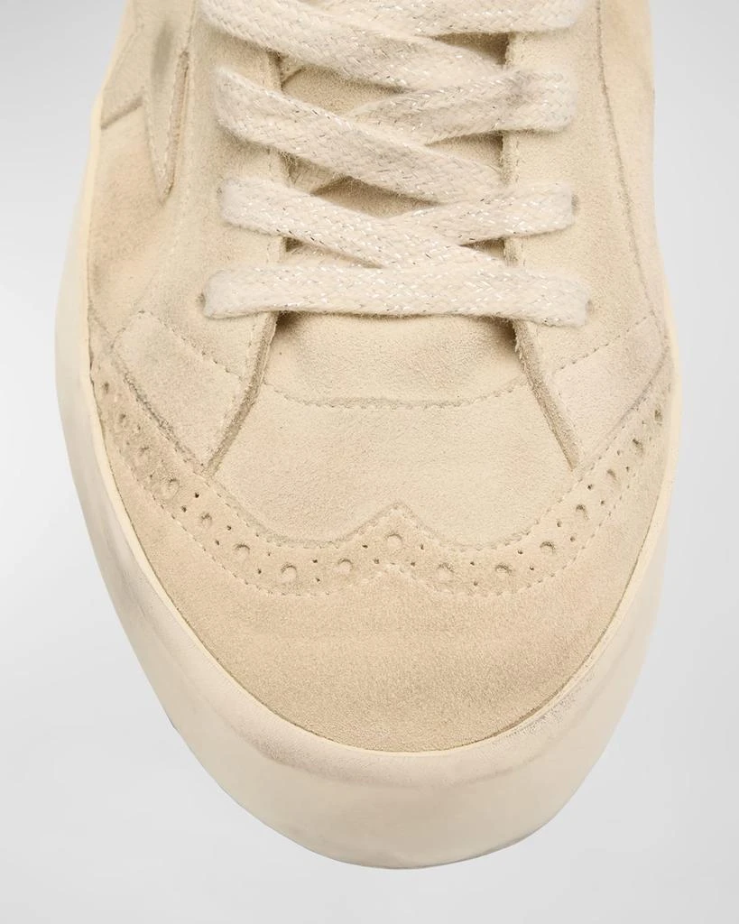 Golden Goose Midstar Suede Pearly Wing-Tip Sneakers 6