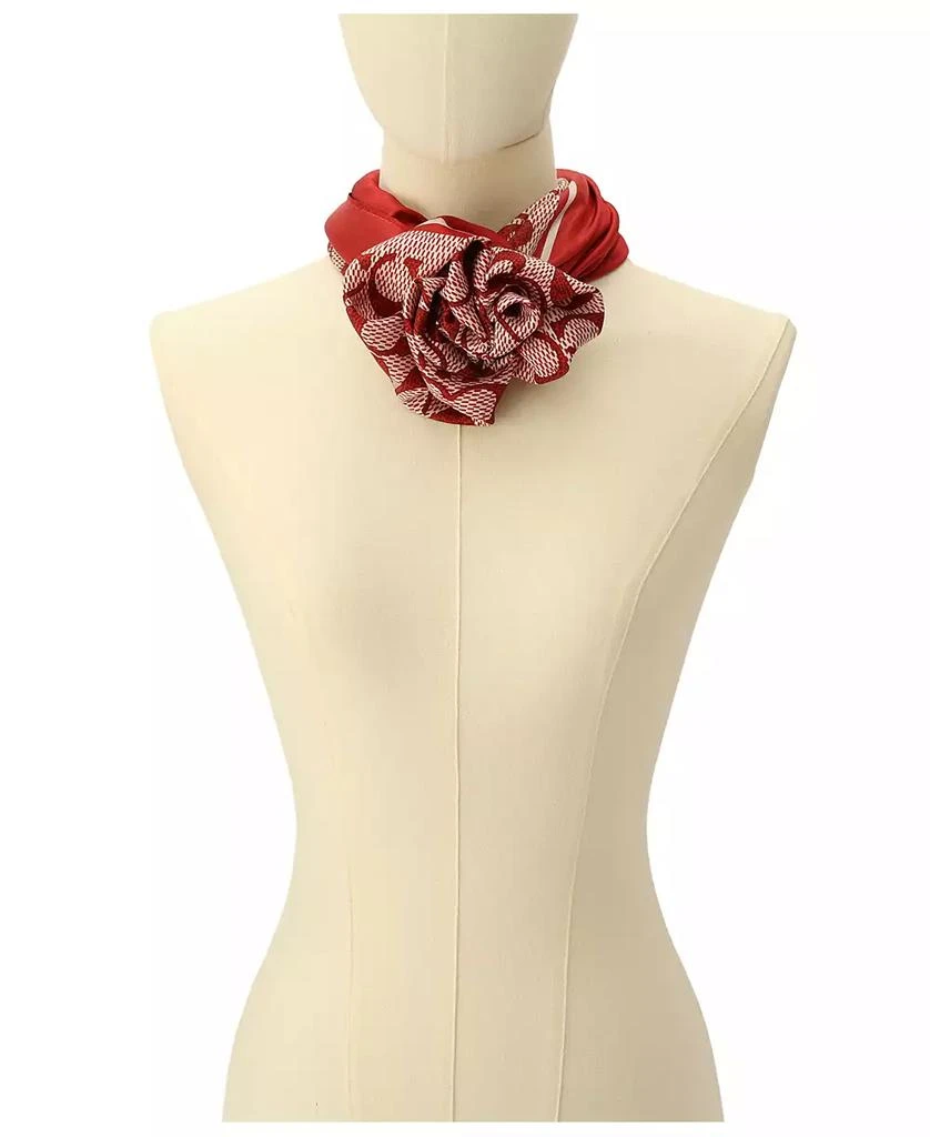 Coach Women's Vintage Signature Print Silk Square Scarf 6