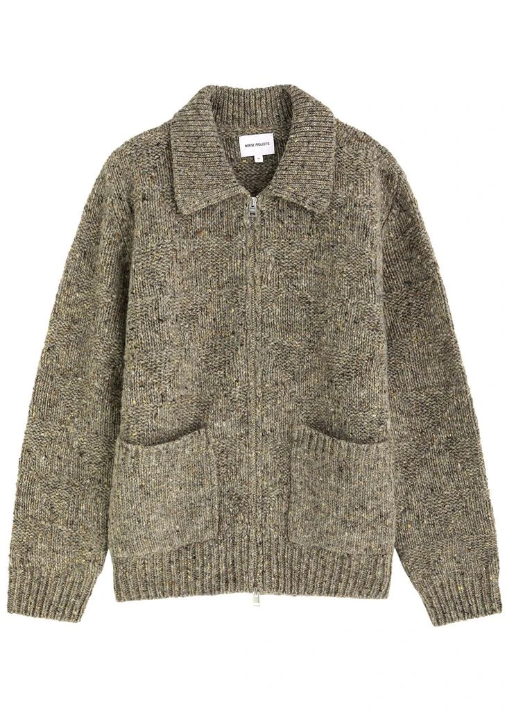 Norse Projects Erik Donegal Diamond wool jacket  1