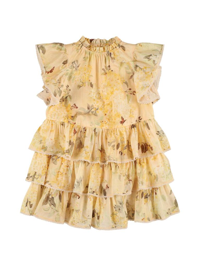 Zimmermann Floral Print Cotton Muslin Dress