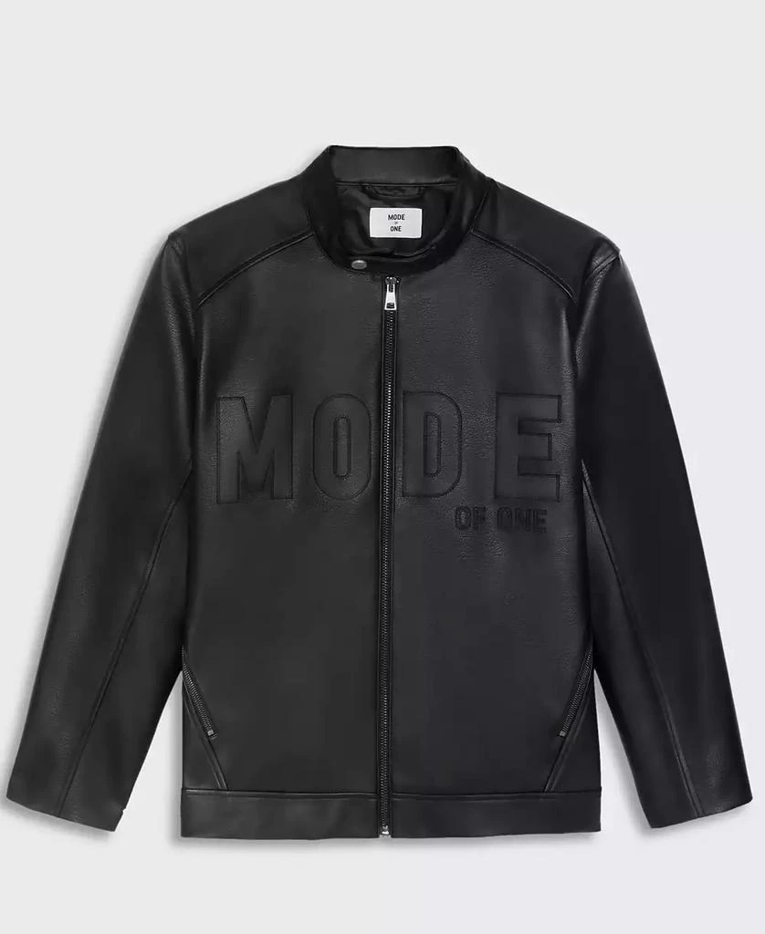 Mode of One Men's Faux-Leather Moto Jacket, Exclusively at Macy's 6