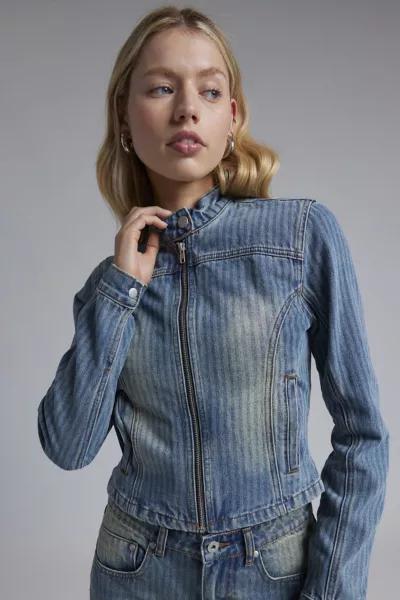 The Ragged Priest The Ragged Priest Ripley Denim Moto Jacket