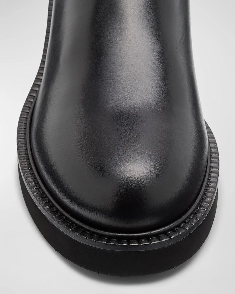 Valentino VLogo Leather Buckle Ankle Booties 6