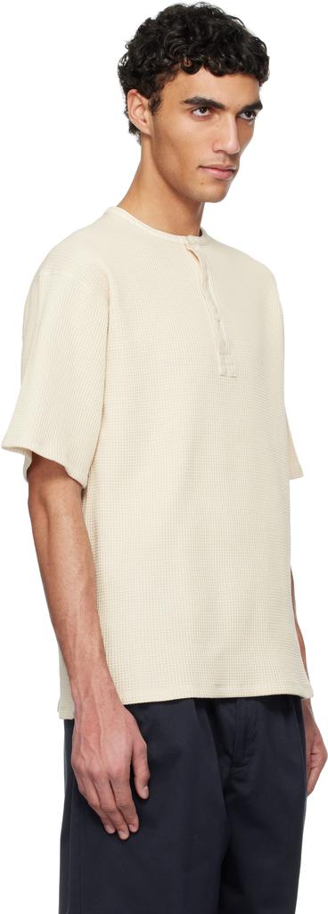 Nanamica Off-White Henry Neck Thermal Sweat Henley