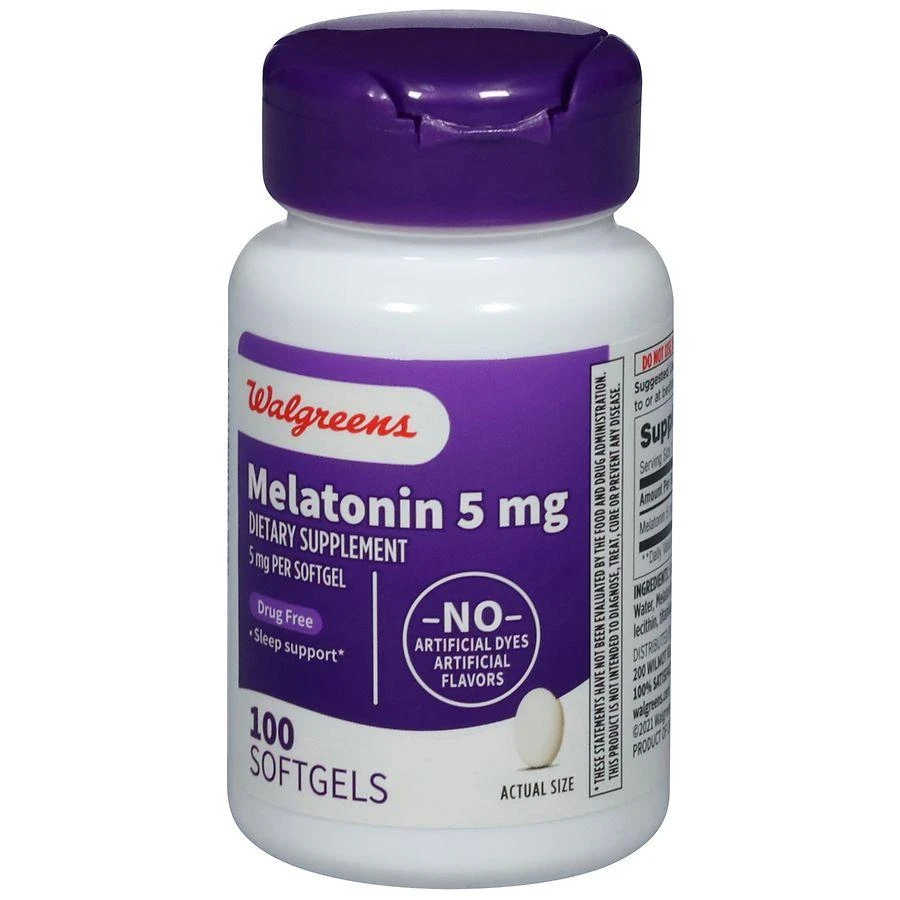 Walgreens Melatonin Softgel 5mg 3