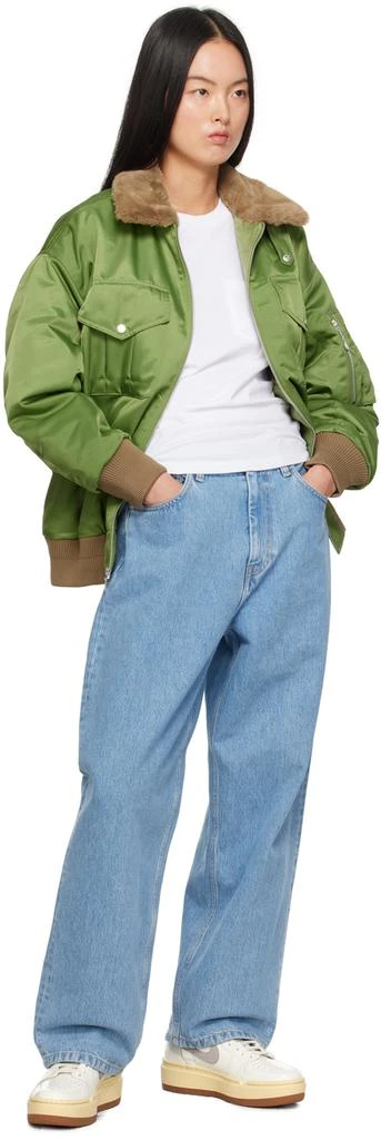 Jordan Green Zip Bomber Jacket 4