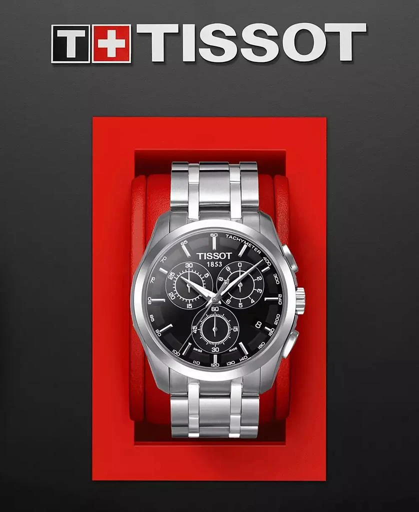 Tissot Men's Chronograph Stainless Steel Bracelet Watch 41mm 8
