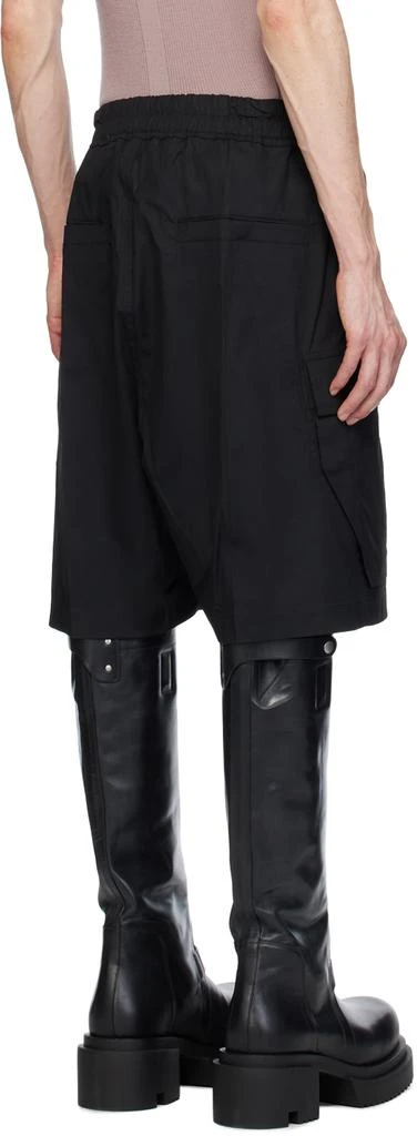 Rick Owens Black Cargobela Shorts 3