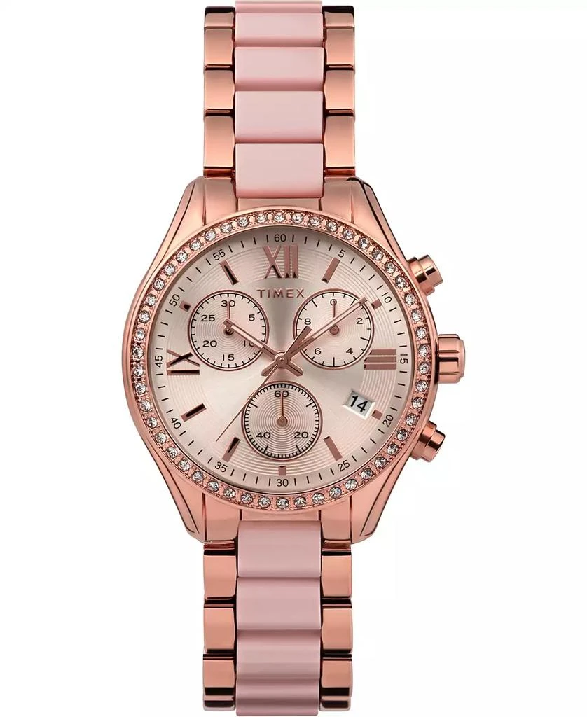 Timex Women's Quartz Analog Premium Dress Alloy Rose Gold Watch 38mm 1