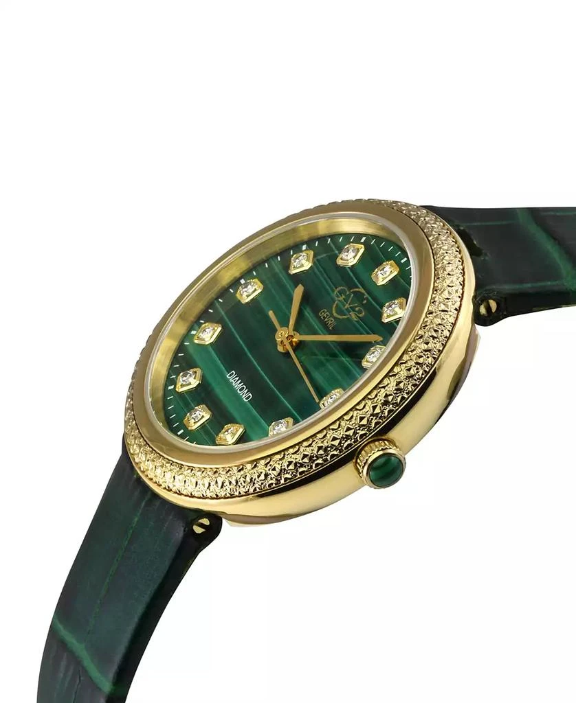 Gevril Women's Arezzo Green Leather Watch 3