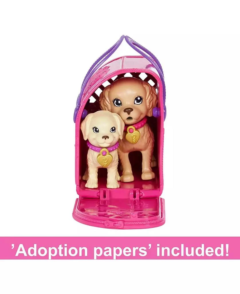 Barbie Doll and Accessories Pup Adoption Playset with Doll, 2 Puppies and Color-Change 6