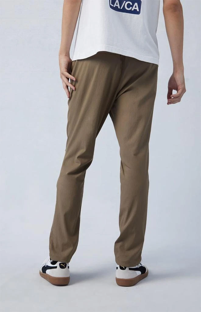 PacSun Stretch Performance Brown Slim Trousers 4