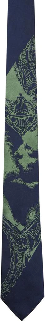 Vivienne Westwood Blue & Green 'The Kiss 'Tie 1