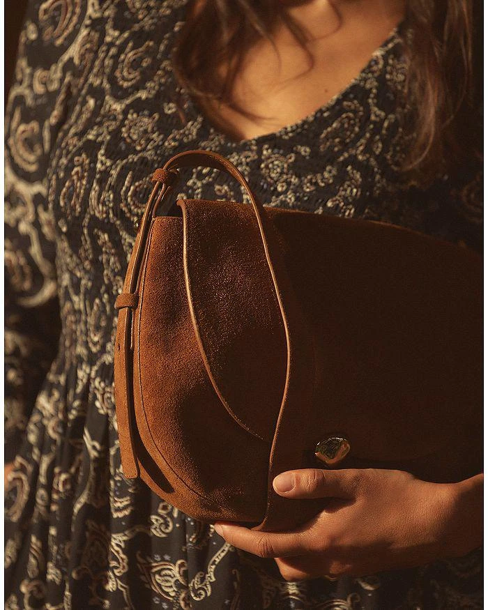 Madewell The Dakota Large Suede Saddle Bag 2