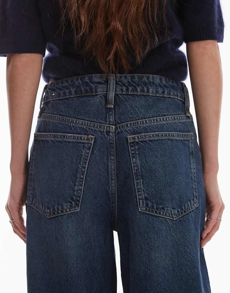 Mango Mango Bet medium waist jeans in dark blue 4