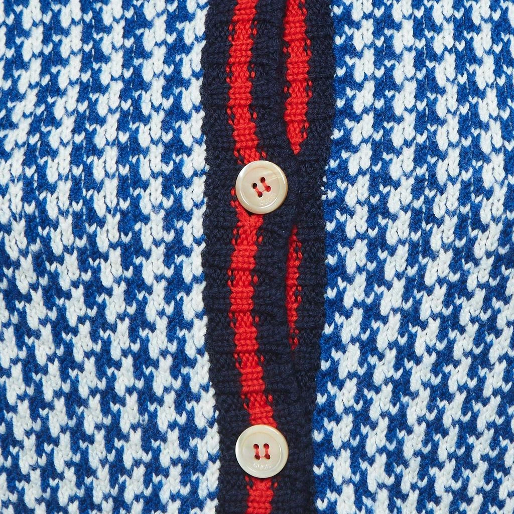 Gucci Gucci Blue/White Patterned Wool Buttoned Cardigan (10 Yrs) 3