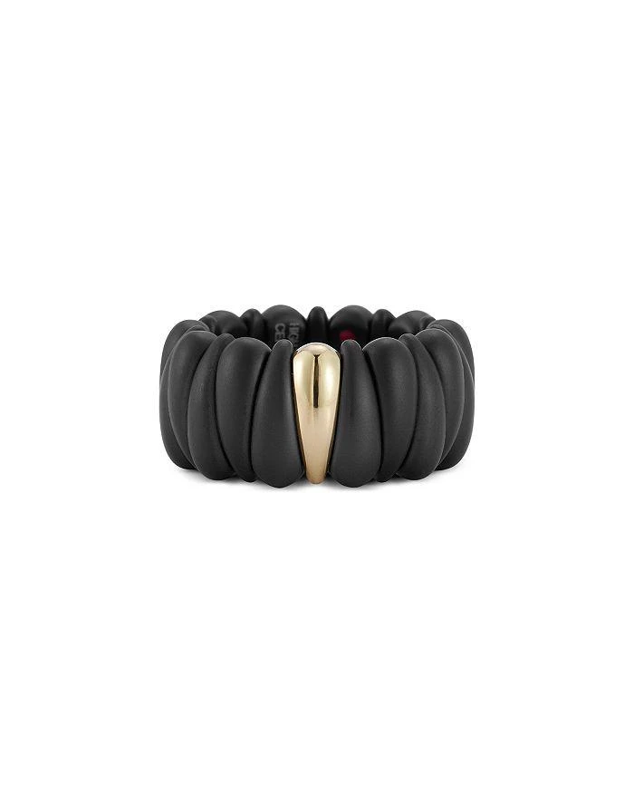 Roberto Demeglio 18K Yellow Gold Demeglio Black Ceramic Ring 1