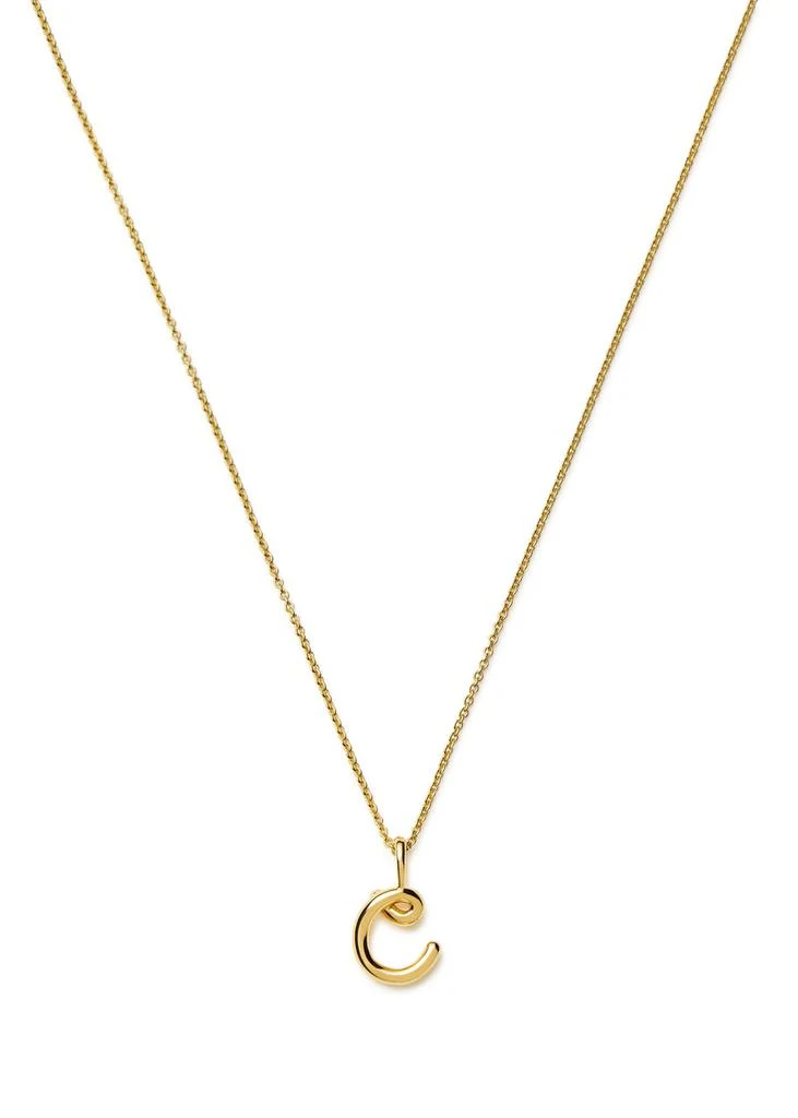 Missoma Initial C mini 18kt gold vermeil necklace 1