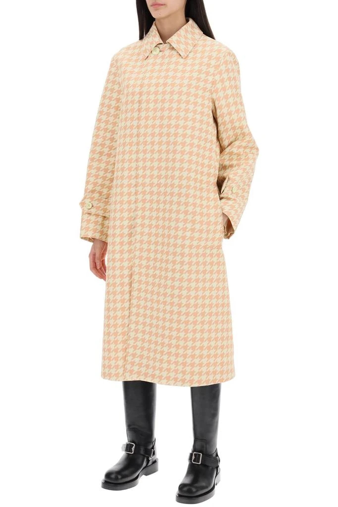 Burberry houndstooth patterned car coat 4