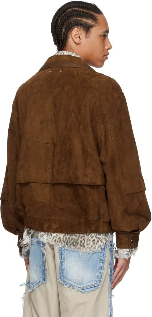 ANDERSSON BELL Brown Mikoos Suede Bomber Jacket 3