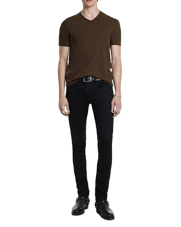 John Varvatos Miles Slub V Neck Tee 2