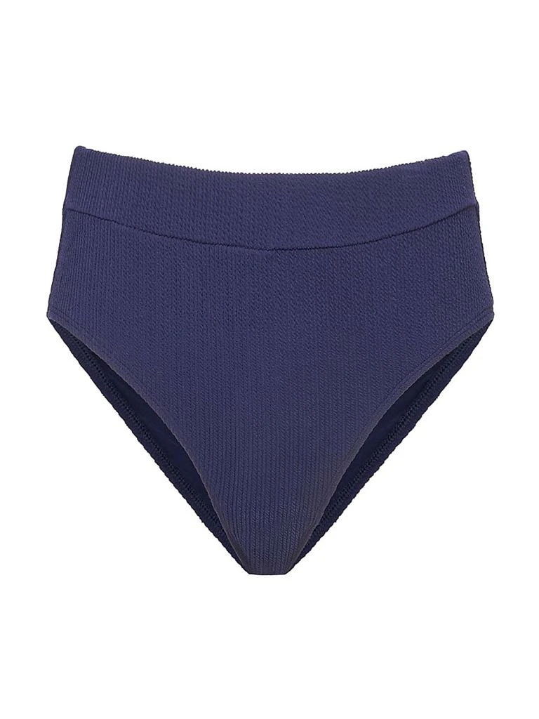 Change of Scenery Textured High-Leg High-Waisted Bikini Bottom 1