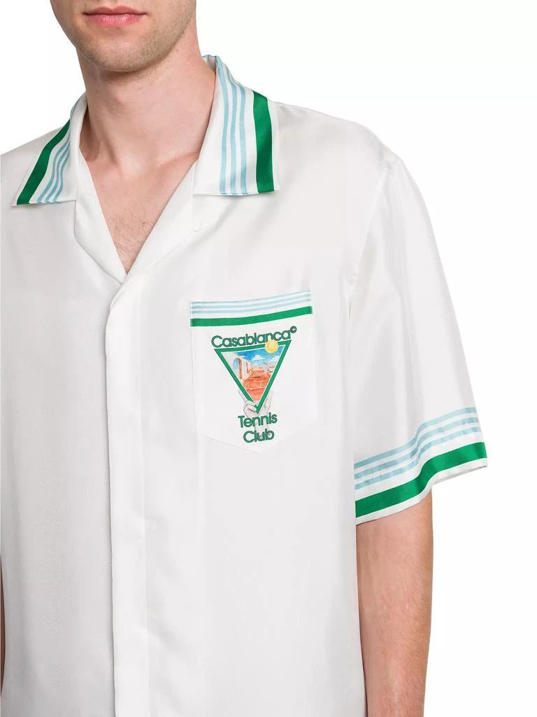 Casablanca Tennis Club Silk Shirt 5