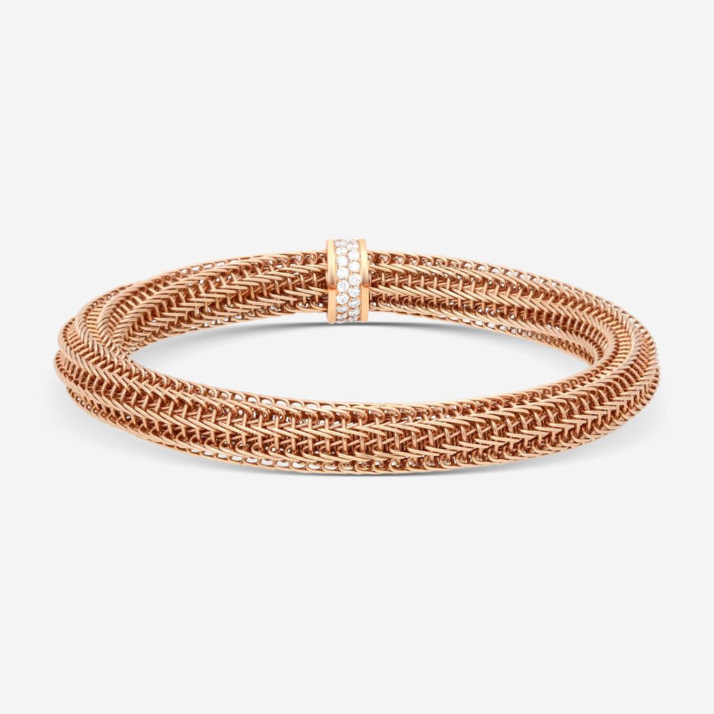 Roberto Coin Roberto Coin Primavera 18K Rose Gold Diamond Bangle Bracelet 5574056AXBAX