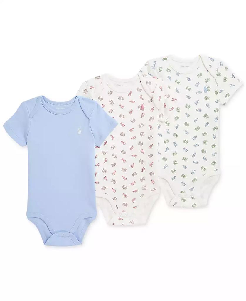 Ralph Lauren Baby Boys 3-Pk. Cotton Bodysuits