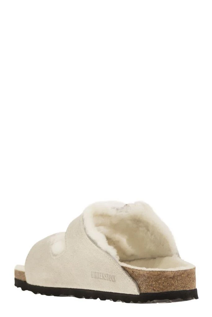 Birkenstock Birkenstock Arizona - Suede Lamb Fur Slipper 3
