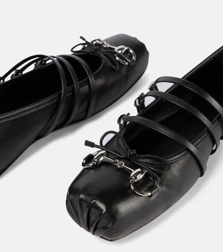 Gucci Gucci Horsebit leather ballet flats 5