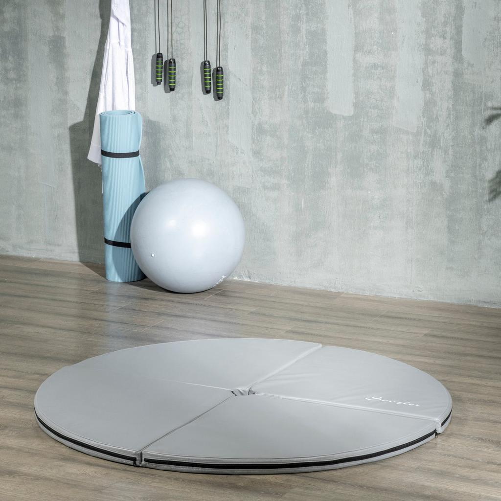 Streamdale Furniture Streamdale Folding Pole Dance Mat, 5'W x 2"T, Lightweight