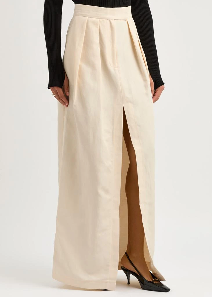 A.W.A.K.E MODE Split woven maxi skirt 2