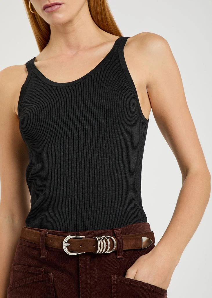 Nili Lotan Selah ribbed silk tank 4