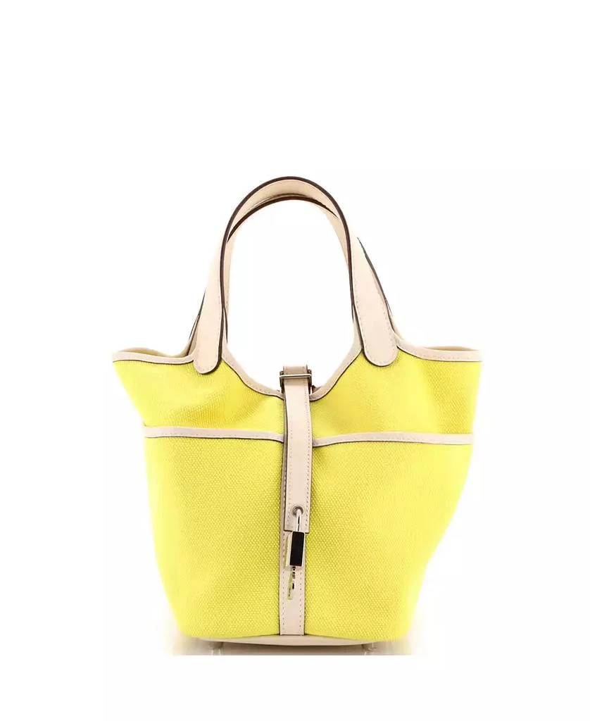 Pre-Owned HERMÉS PM Cargo Picotin Lock Bag Canvas and Swift