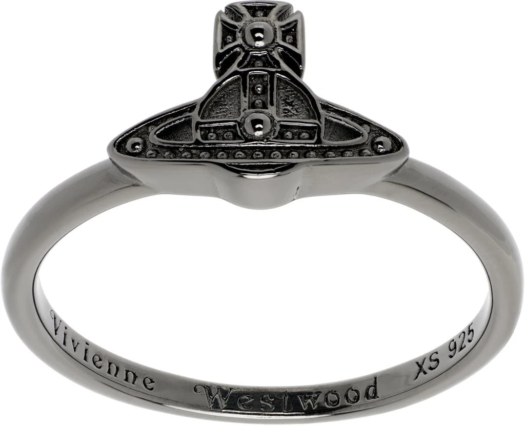 Vivienne Westwood Gunmetal Oslo Ring 1