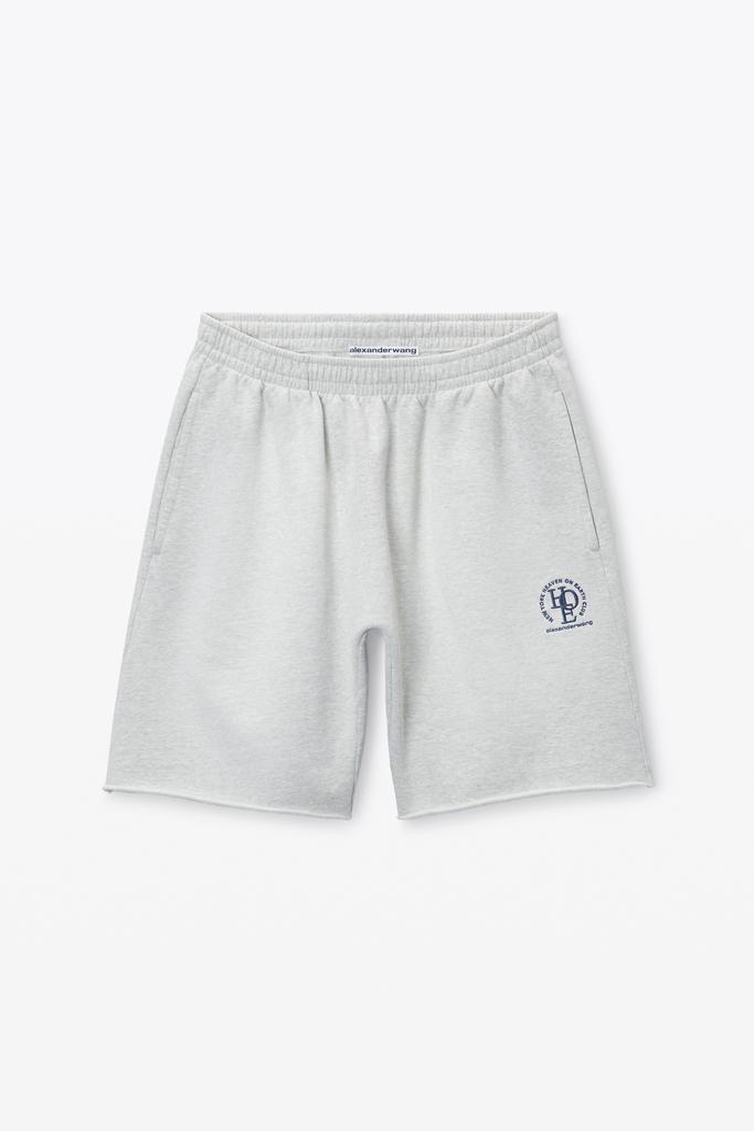 Alexander Wang Unisex Logo Oversized Cotton Terry Sweat Short