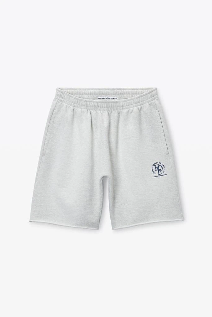 Alexander Wang Unisex Logo Oversized Cotton Terry Sweat Short 2