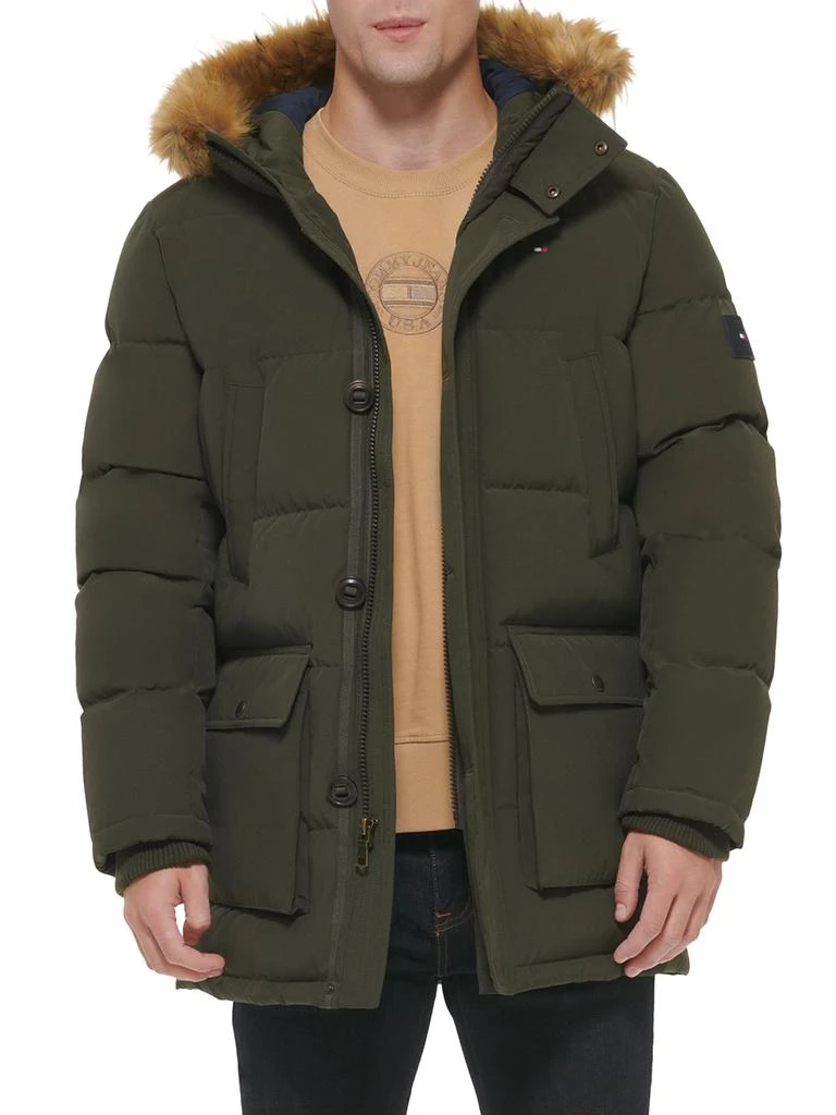 Tommy Hilfiger Artic Faux Fur Trim Hood Puffer Jacket