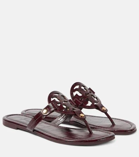 Tory Burch Miller leather thong sandals 1