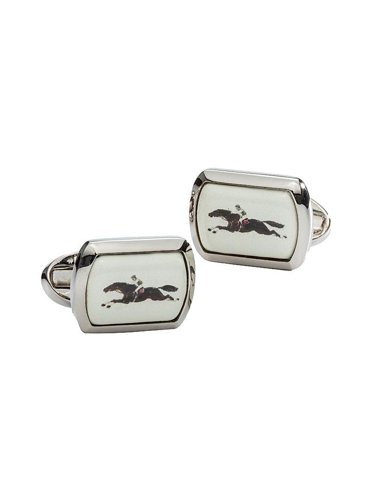 Halcyon Days Race Horse Cufflinks