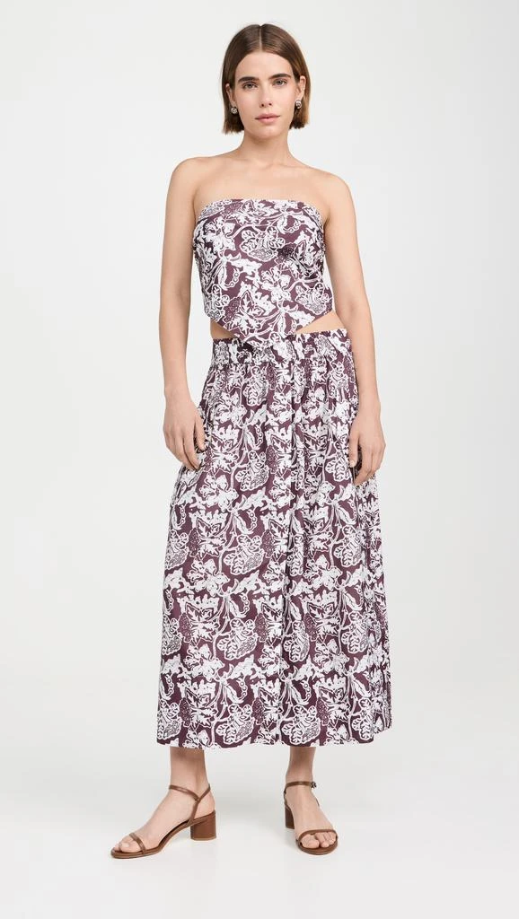 Tibi Recycled Nylon Batik Full Skirt 4