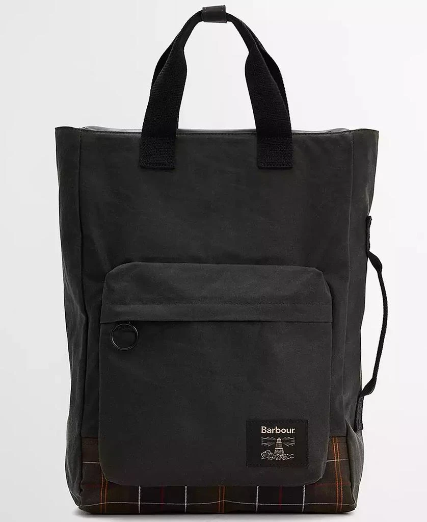 Barbour Men's Field Wax Zipper Large Backpack 1