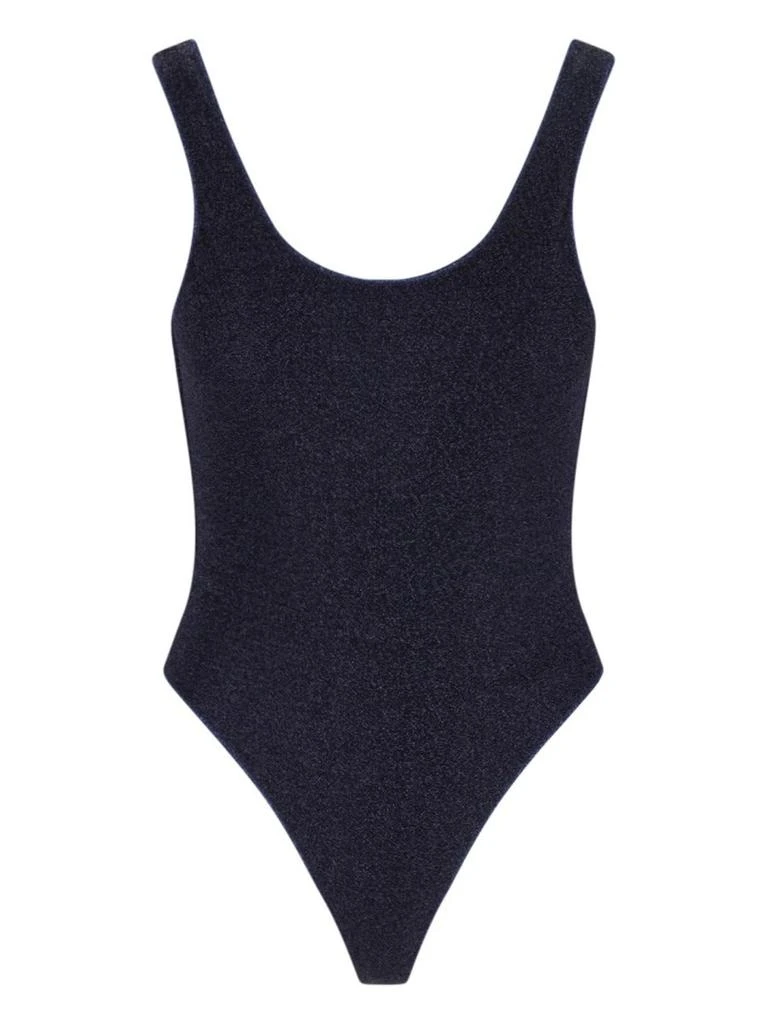Oséree "Lumière Sporty Maillot" Swimsuit – Blue
