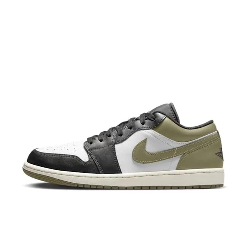 Jordan 1 Low Black Toe Medium Olive 2