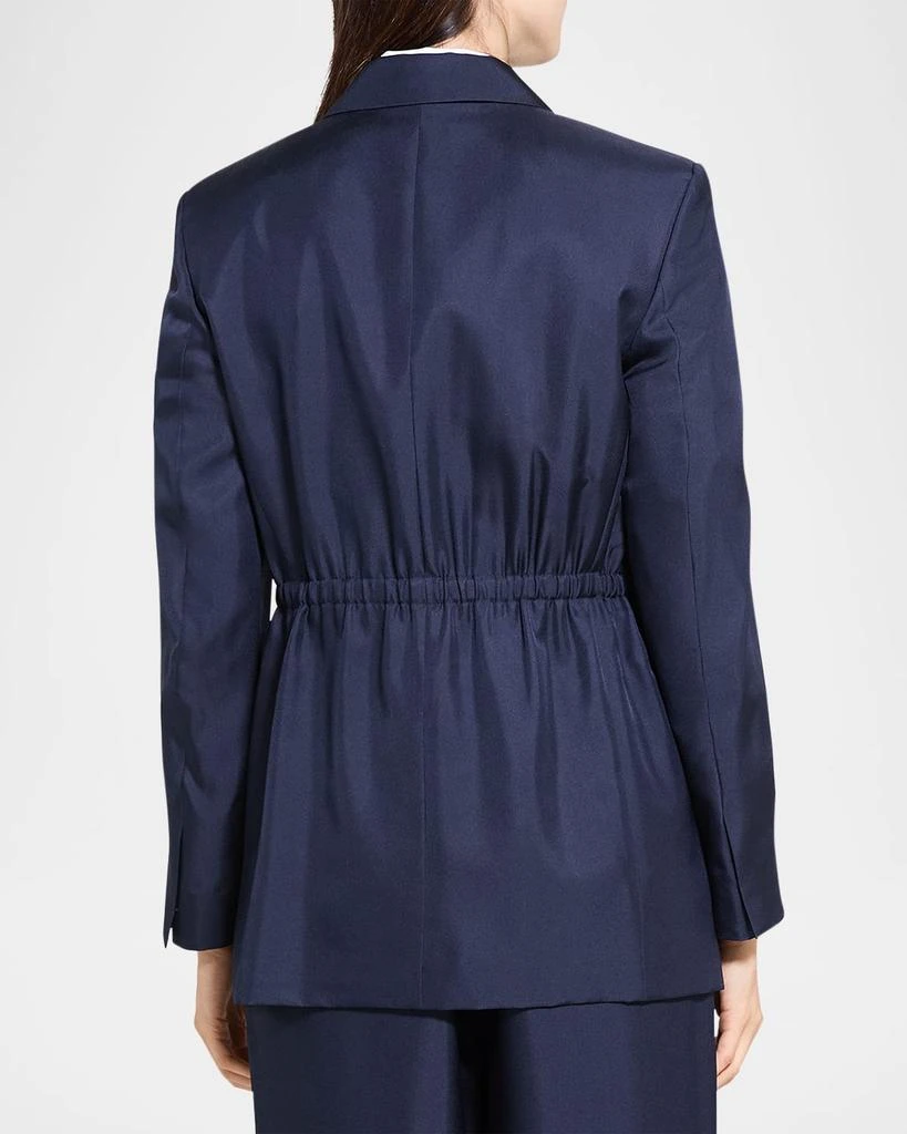 Theory Relaxed Silk Cinch Blazer 3