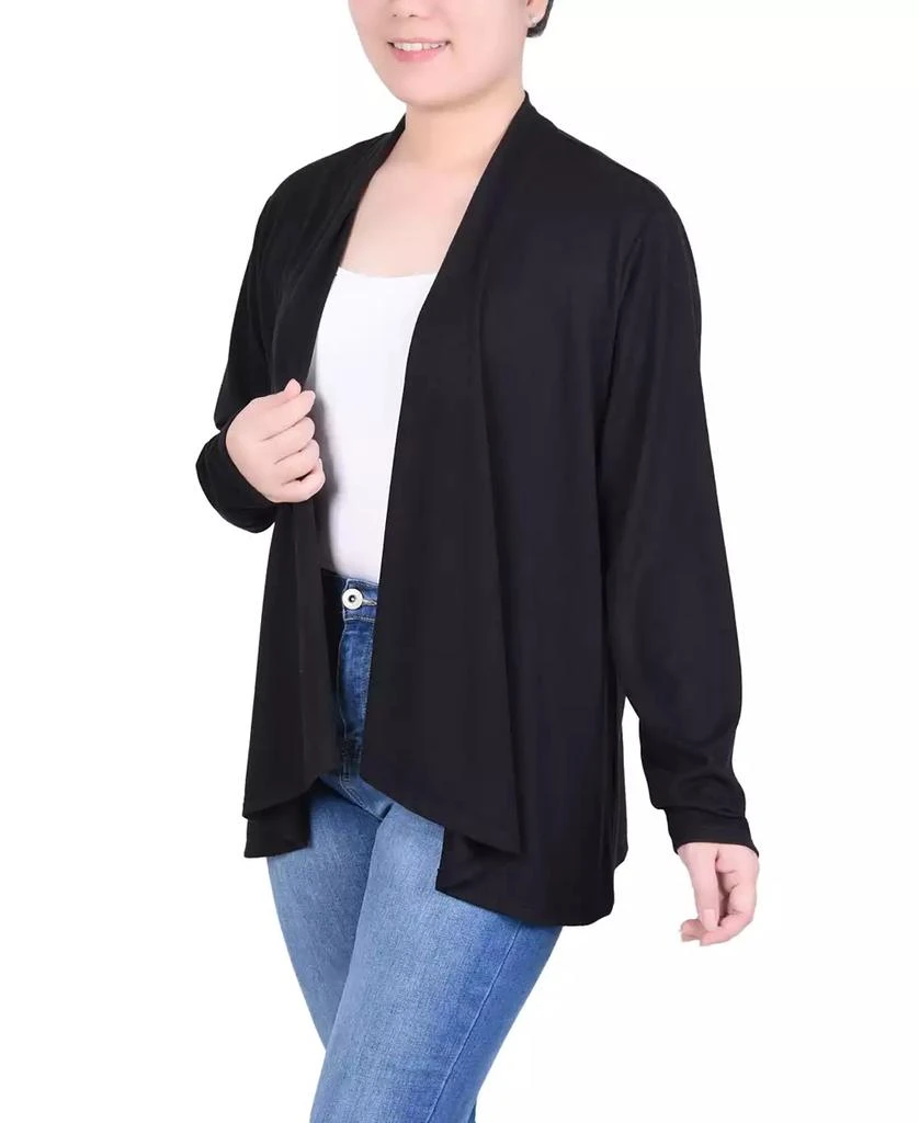 NY Collection Petite Long Sleeve Swing Cardigan Sweater 3