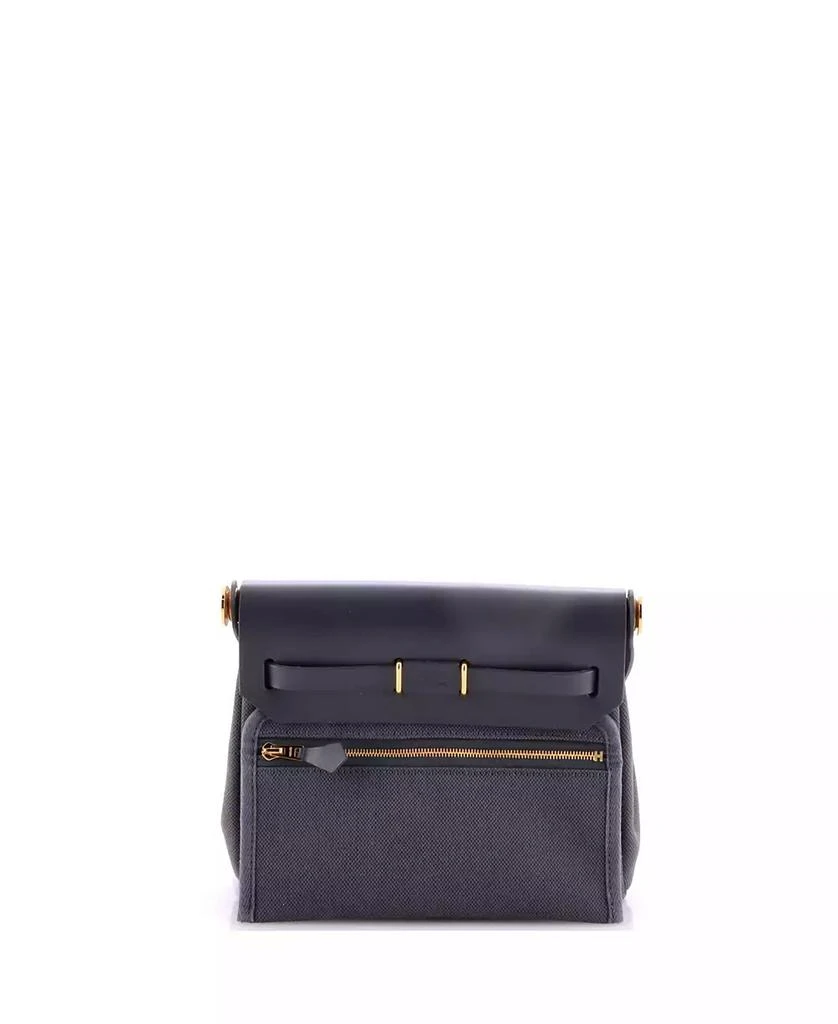 Pre-Owned HERMÉS 20 Herbag Zip Toile and Leather 4