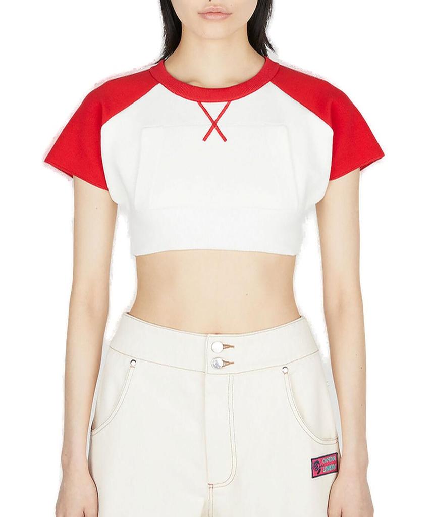 Meryll Rogge Meryll Rogge Cropped Jersey Baseball Top